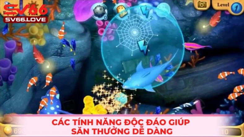 Bắn Cá SV66 3 Tính năng để hốt tiền dễ hơn